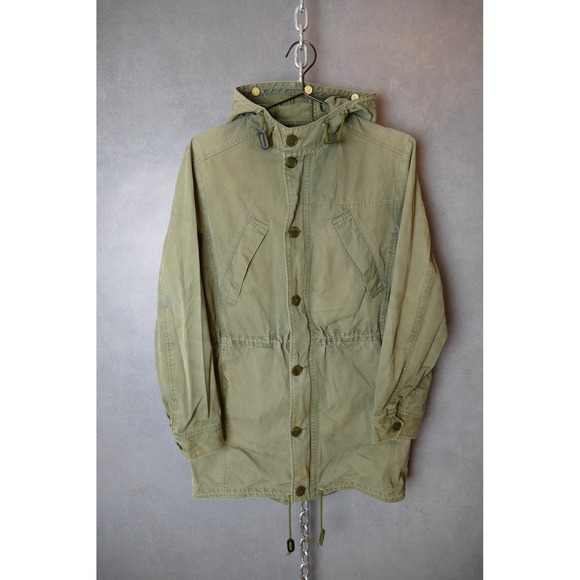 A.P.C. Other - APC Paris Military Hooded Fishtail‎ Parka Jacket Olive Green Cotton Blend Size S